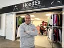 Ricky Gleeson in front of the HoodEx shop in South Shields Interchange 