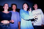 Clubbers on the main stage at the Hacienda, 1989