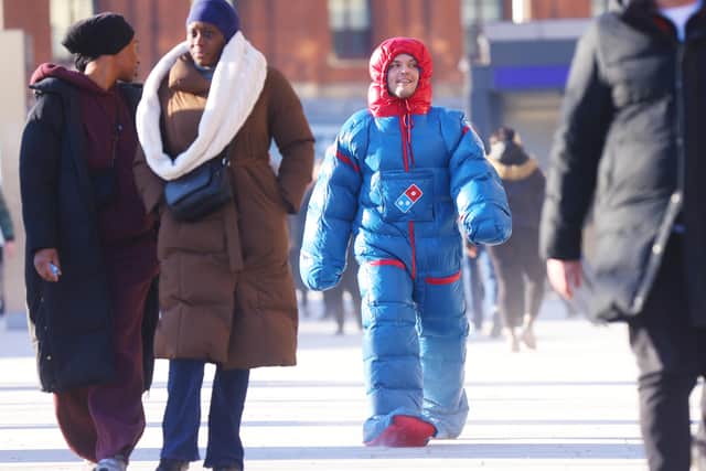 Domino’s creates the ultimate Heat Suit to keep Brits warm from sub-zero temperatures, using its pizza delivery bag technology