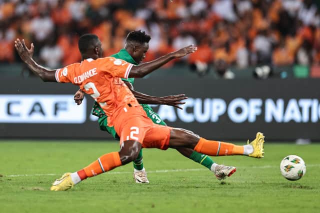 Ousmane Diomande in action for Ivory Coast