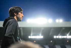 Newcastle United midfielder Sandro Tonali at St James' Park.