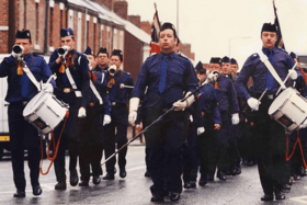 Members of the Boys Brigade on their annual battalion march in May 1996. Can you spot someone you know? 