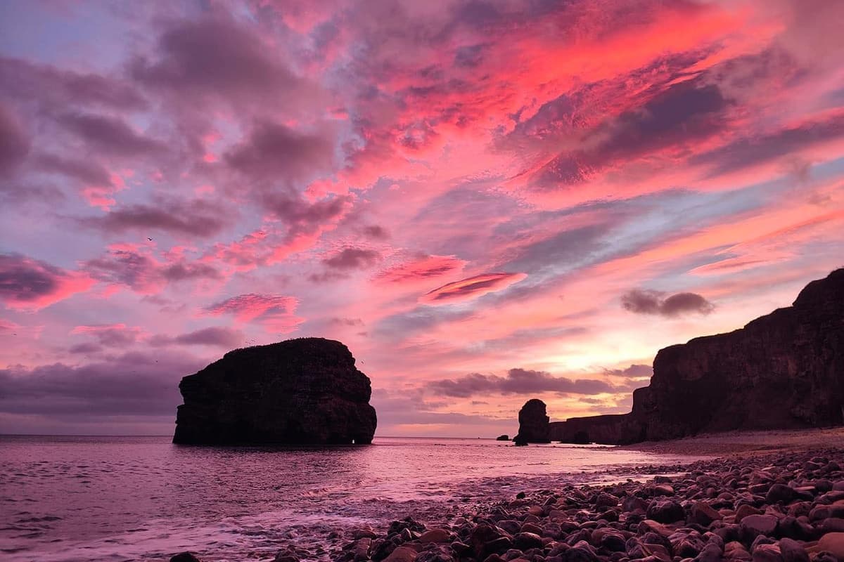 Sent Rock 12 incredible photos of Marsden Rock sent in by readers