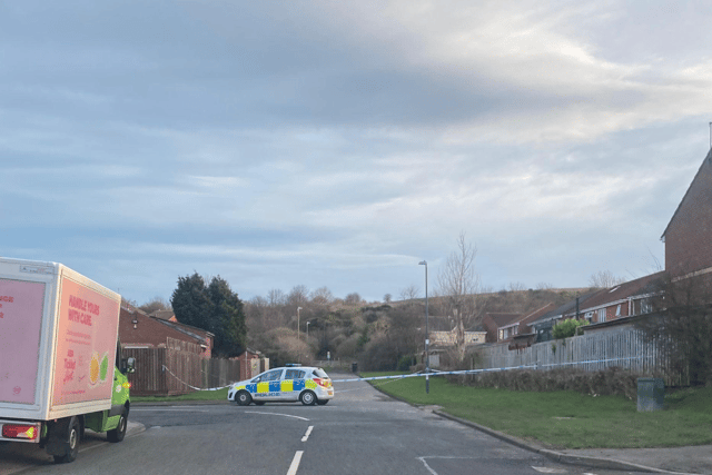 The police cordon on the corner of Valley Lane and Lake Avenue on Sunday, January 28. Photo: National World.