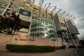 St James' Park, home of Newcastle United. The Magpies are set to confirm the signing of Alfie Harrison. 