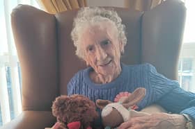 Jean celebrating her 100th birthday