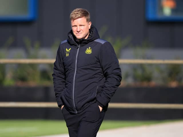 Newcastle United head coach Eddie Howe. (Photo by LINDSEY PARNABY/AFP via Getty Images)