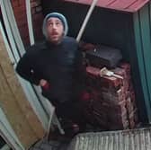 Officers investigating the reported theft of radiators from the backyard of a house in South Tyneside have released an image of a man they would like to speak to.