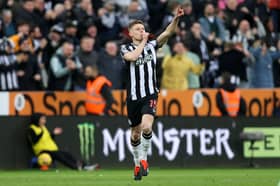 Harvey Barnes scored his second Newcastle United goal at the weekend as he struck past Thomas Kaminski to bring his side level at St James' Park.