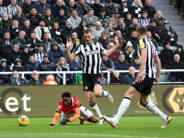 Dermot Gallagher has given his view on Luton Town's penalty against Newcastle United.