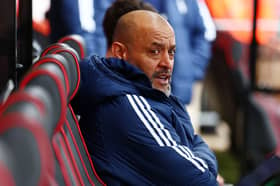 Nottingham Forest boss Nuno Espirito Santo. Forest will be without a trio of players against Newcastle United on Saturday because of AFCON commitments.