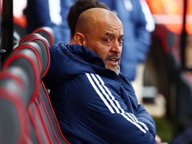 Nottingham Forest boss Nuno Espirito Santo. Forest will be without a trio of players against Newcastle United on Saturday because of AFCON commitments.