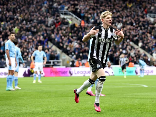 Newcastle United winger Anthony Gordon. Gordon has been nominated for goal of the month whilst Martin Dubravka has been nominated for save of the month.