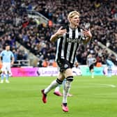 Newcastle United winger Anthony Gordon. Gordon has been nominated for goal of the month whilst Martin Dubravka has been nominated for save of the month.