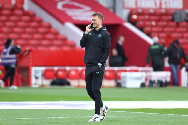 Newcastle United defender Dan Burn ahead of the game against Nottingham Forest