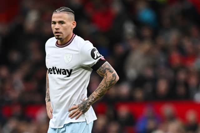 Kalvin Phillips in action for West Ham United. 