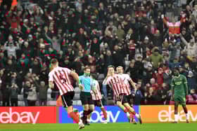 Jack Clarke celebrates his goal against Plymouth Argyle