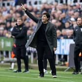 Bournemouth manager Andoni Iraola during the clash with Newcastle United at St James' Park.