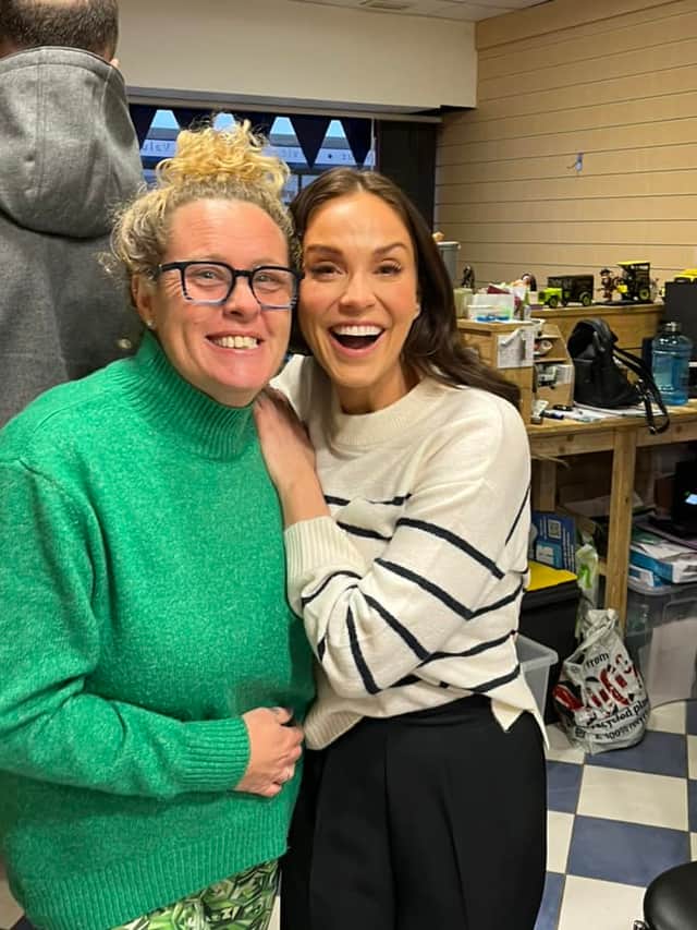 Vicky Pattison and Hebburn Helps Co founder Angie Comerford