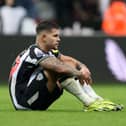 Newcastle United midfielder Bruno Guimaraes. The Brazilian is facing a two game Premier League suspension.
