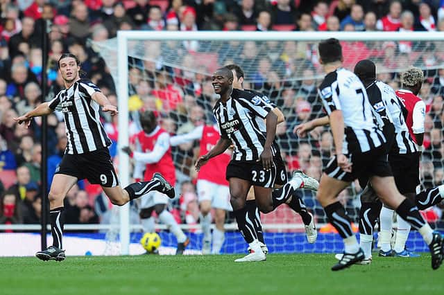 Newcastle United's last - and so far only - win at the Emirates Stadium came back in November 2010 courtesy of an Andy Carroll header.