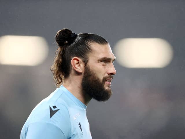 Former Newcastle United striker Andy Carroll. Carroll has recently reiterated his desire to continue playing football.