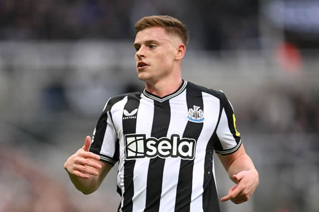 Harvey Barnes in action for Newcastle United. 