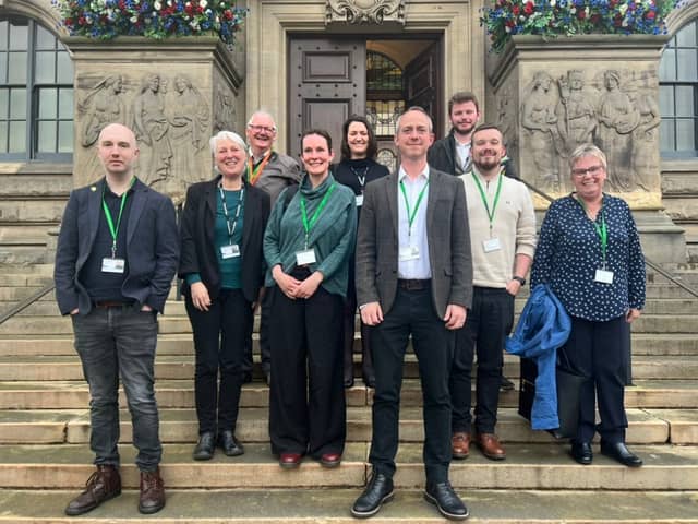 South Tyneside Council’s Green Party Group, with group leader Cllr David Francis (front centre). Photo: Other 3rd Party.