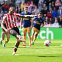 Brentford striker Ivan Toney. Toney has been linked with moves to Newcastle United and Arsenal this summer.