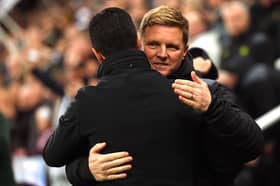 Eddie Howe and Mikel Arteta