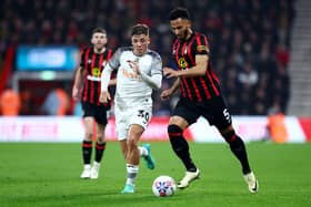 Harrison Ashby in action for Swansea City.