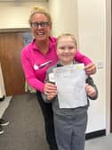 Logan with Angie from Hebburn Helps