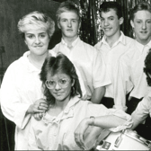 The Rumours at the Charles Young Centre in December 1986. Pictured, front, left to right are: Leigh Chandler, Adele Keenan and Paul Sweeny; back, Kev Bonner, Lee Carmen and Richie Baxendale. Remember this? 