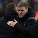 Eddie Howe and Gary O'Neil. Newcastle United face Wolves on Saturday afternoon in the Premier League.