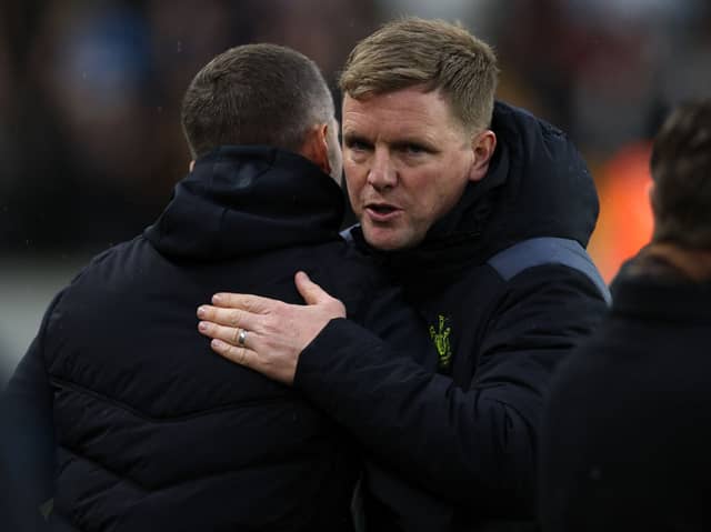 Eddie Howe and Gary O'Neil. Newcastle United face Wolves on Saturday afternoon in the Premier League.