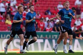 Former Newcastle United midfielder Matty Longstaff alongside Elliot Anderson and brother Sean. Longstaff is reportedly set to join MLS side Toronto FC after being released by the Magpies last summer.