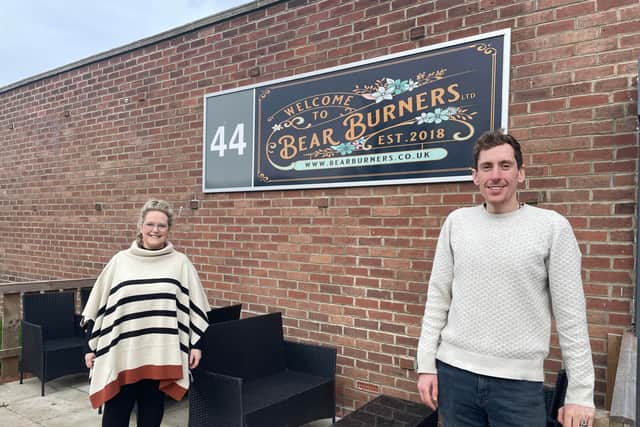 Rachel and James Spence, the owners of Bear Burners in Jarrow. Photo: National World.