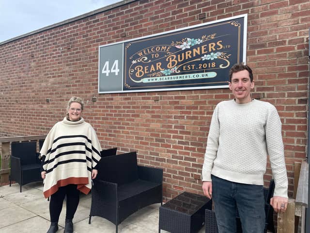 Rachel and James Spence, the owners of Bear Burners in Jarrow. Photo: National World.