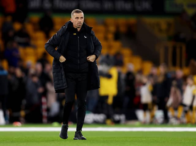 Wolves manager Gary O'Neil. O'Neil has confirmed he will be without joint-top scorer Hwang Hee-chan when his side face Newcastle United.