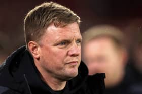 Newcastle United head coach Eddie Howe. The Magpies face Wolves in the Premier League at St James' Park.