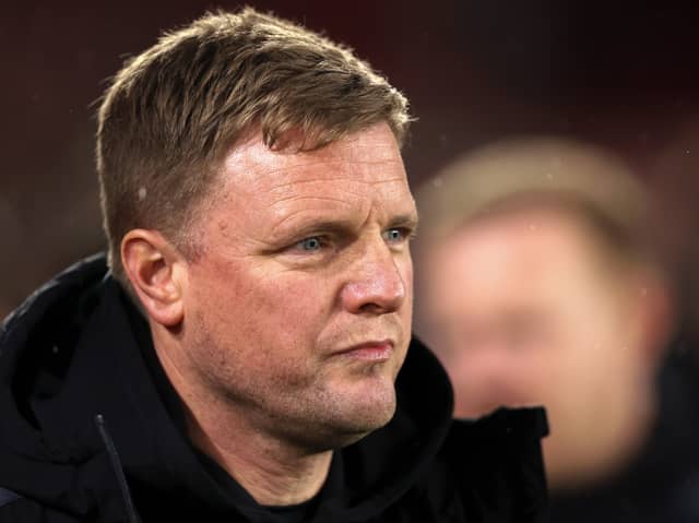 Newcastle United head coach Eddie Howe. The Magpies face Wolves in the Premier League at St James' Park.