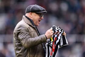 Singer-songwriter, Mark Knopfler poses for a photo prior to the Premier League match between Newcastle United and Wolverhampton Wanderers at St. James Park on March 02, 2024 in Newcastle upon Tyne, England. (Photo by George Wood/Getty Images)