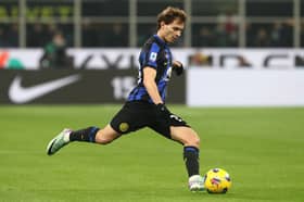 Inter Milan midfielder Nicolo Barella. Barella was wanted by Newcastle United in the summer but he is now reportedly attracting attention from Man Utd.