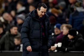 Aston Villa manager Unai Emery. Villa have posted losses of £119.6m amid the Premier League's clampdown on Profit and Sustainability Rules.