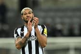 Joelinton has undergone surgery on his thigh injury and has been ruled-out of action until May.