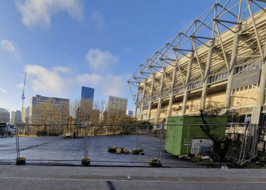Newcastle United have submitted planning permission to place a temporary club shop outside of St James' Park. 