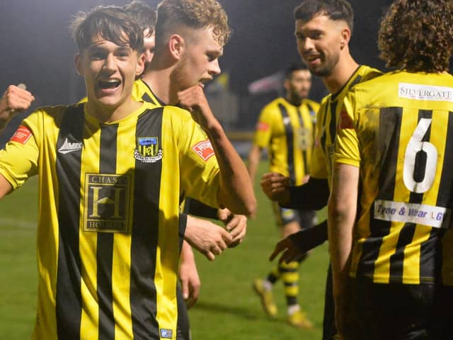 Hartlepool United youngster Leo Robinson is impressing on loan at Hebburn Town (photo Tyler Lopes)