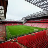 Anfield Stadium, Liverpool.