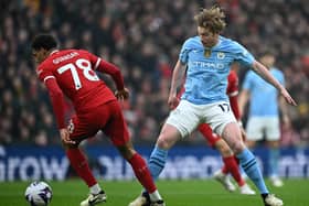 Kevin De Bruyne in action for Manchester City. 