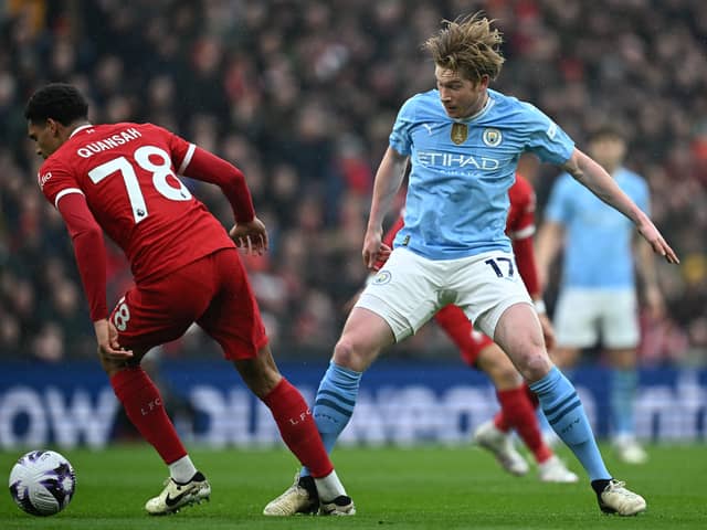 Kevin De Bruyne in action for Manchester City. 